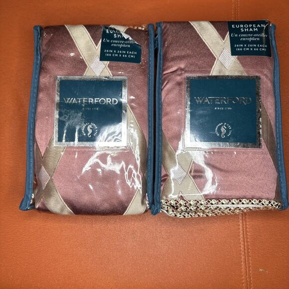 Waterford Anora Set Of Two European Shams NEW - Picture 1 of 6
